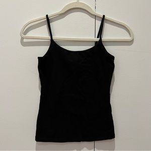 H&M basic black spaghetti strap form fitting tank top